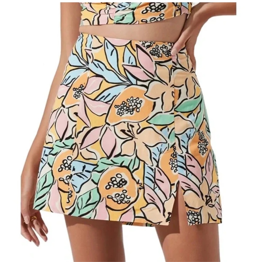 ASTR the label: covina skirt in tropical papaya